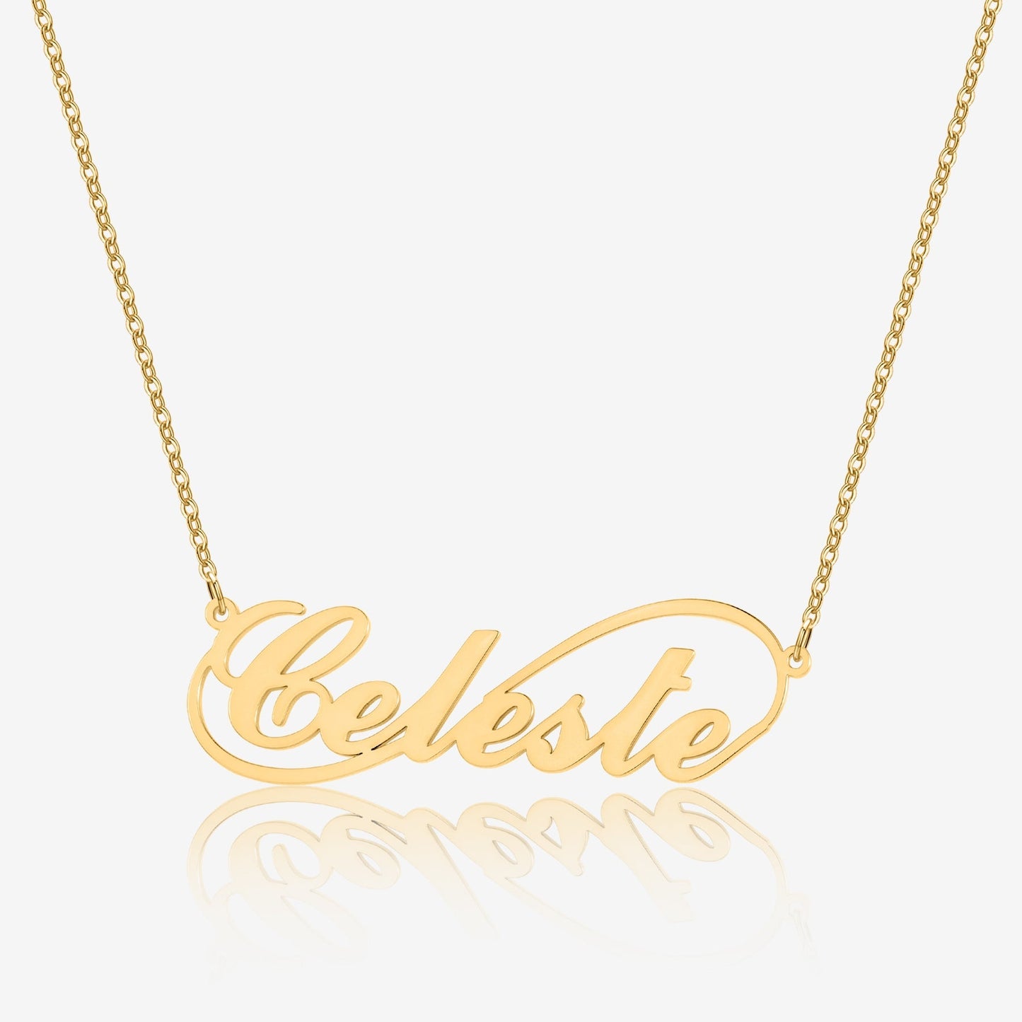 Céleste Infinity Name Necklace