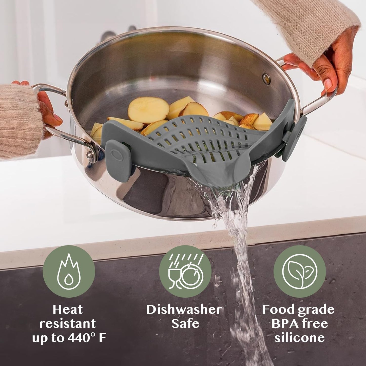 🔥LAST DAY - BUY 1 GET 1 FREE🔥Silicone Clip-On Colander