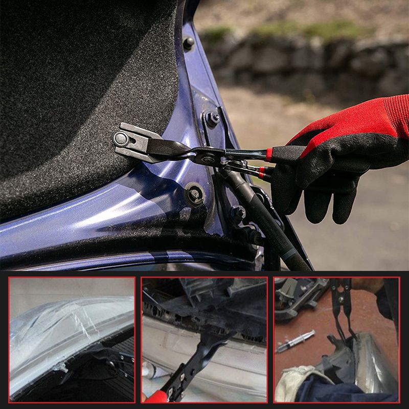 🔧 Auto Trim Panel Clip Removal Pliers | Heavy-Duty 🚙 Spring-Loaded Fastener & Door Upholstery Clip Remover Tool for Car Interior & Exterior