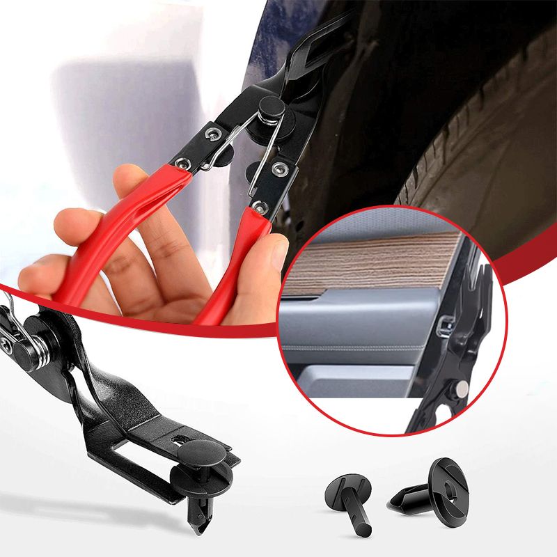 🔧 Auto Trim Panel Clip Removal Pliers | Heavy-Duty 🚙 Spring-Loaded Fastener & Door Upholstery Clip Remover Tool for Car Interior & Exterior